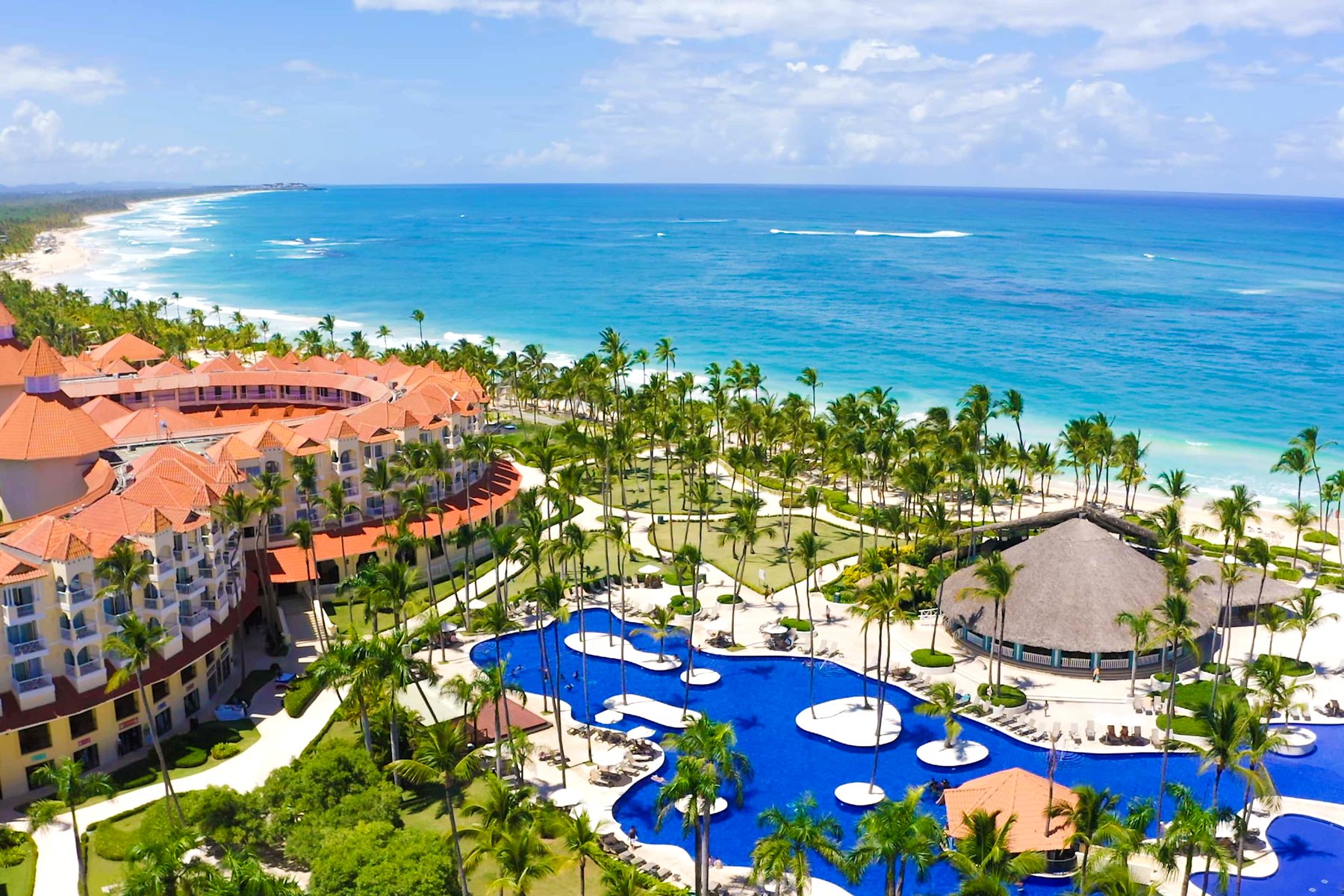 Vista aérea del Occidental Caribe, en Playa Arena Gorda, Punta Cana