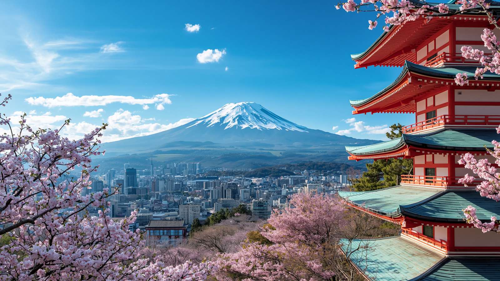 Osaka entre cerezos en flor