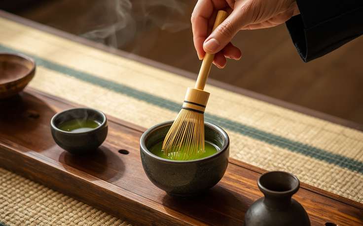 Degustación de té matcha en Uji