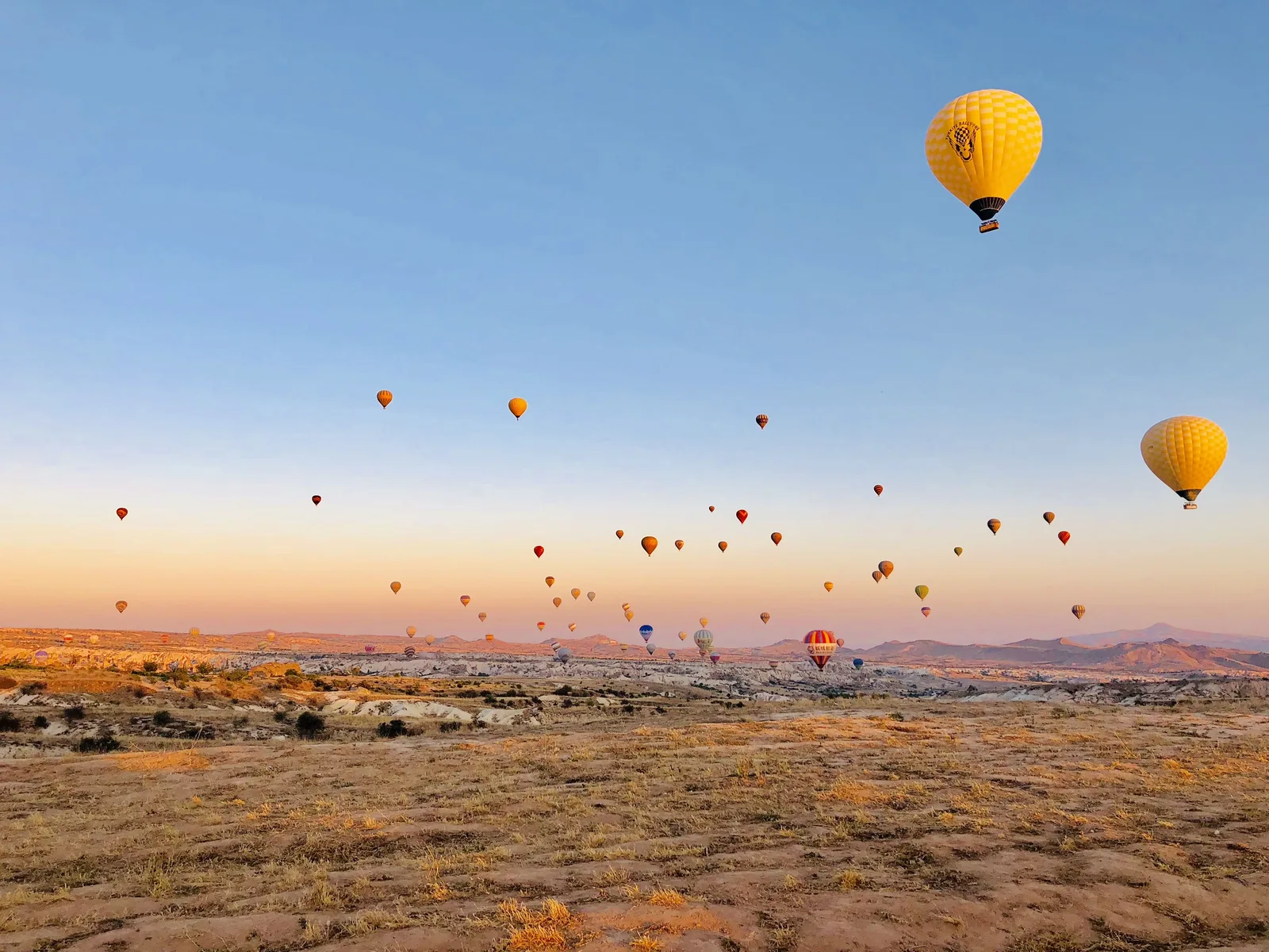Globos aerostáticos sobre Capadocia